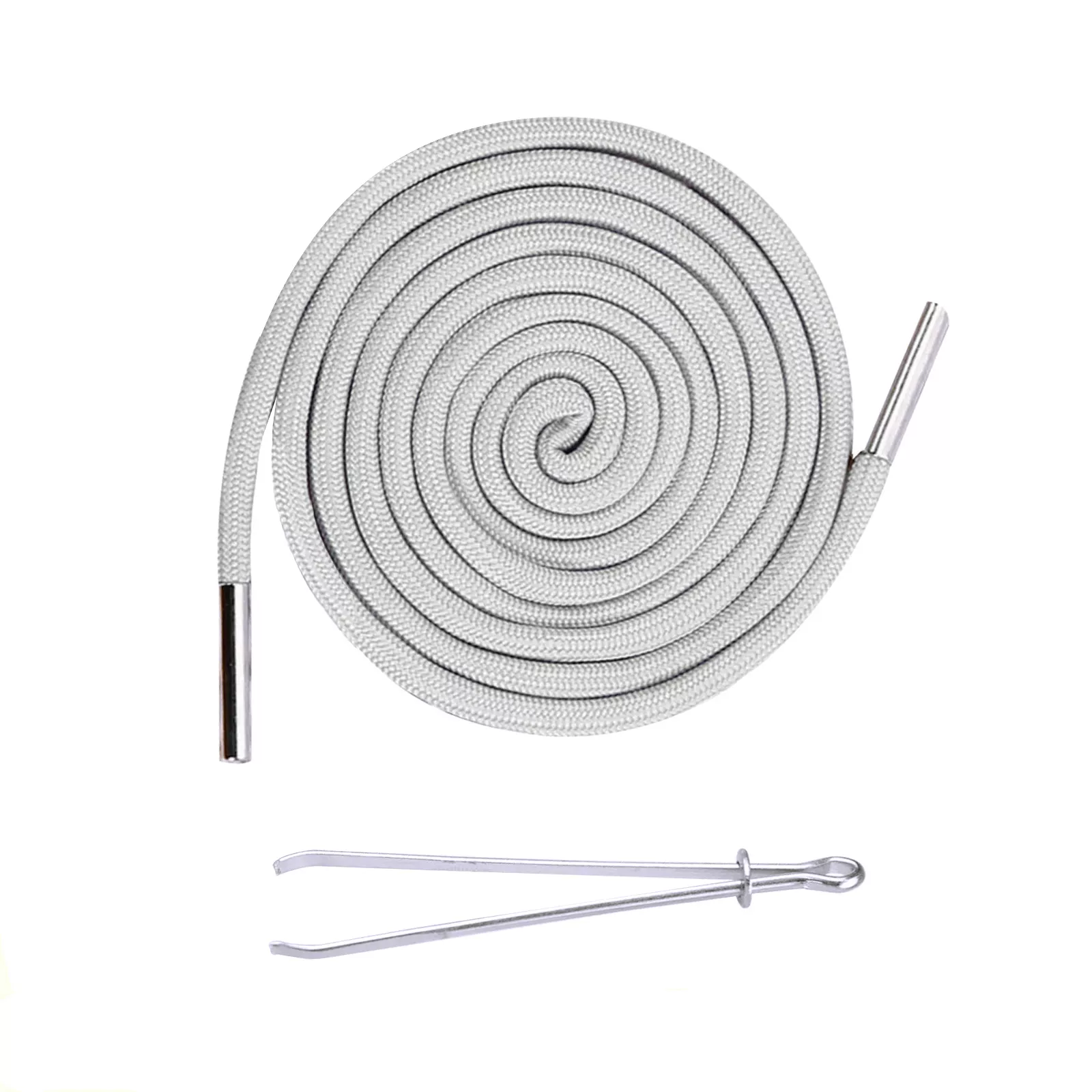 Drawstring cord, replacement drawstrings with bodkin, 160cm cotton drawstrings with metal lock ends,