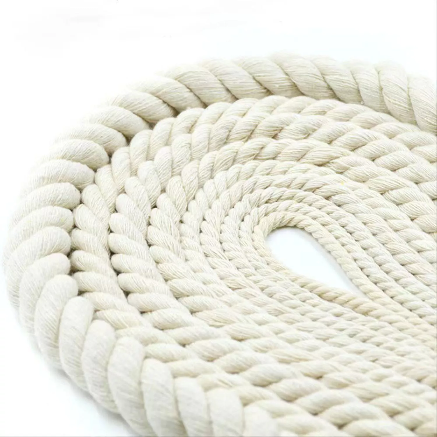 6mm-20mm Diameter macrame cord for DIY, hanging knitting craft beginners, thick cotton rope for wall